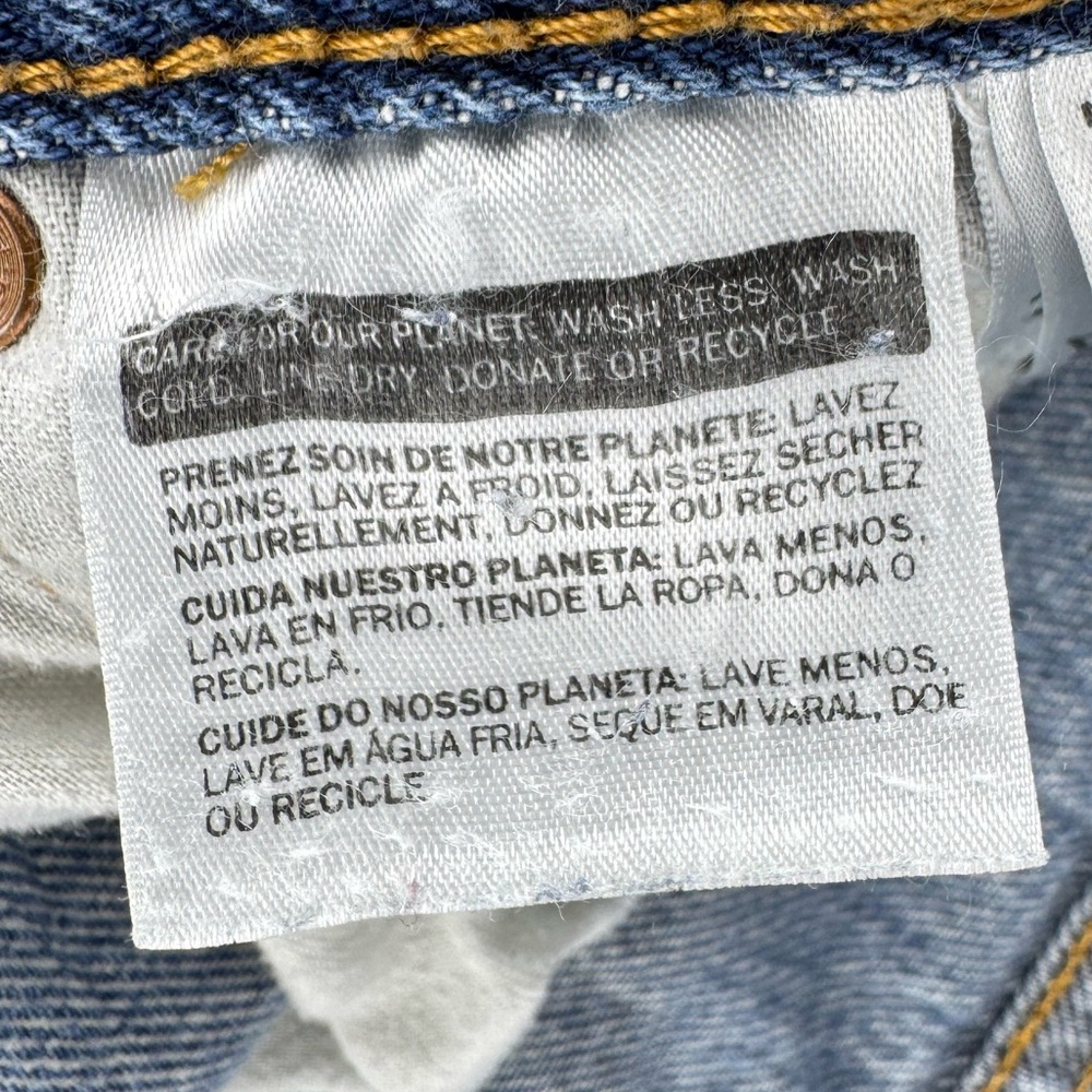 Levi 501 5 Button Fly Distressed Denim Jeans - Picture 5 of 11